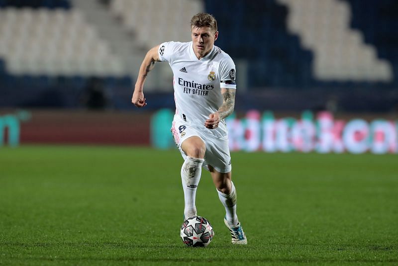 Toni Kroos in action against Atalanta